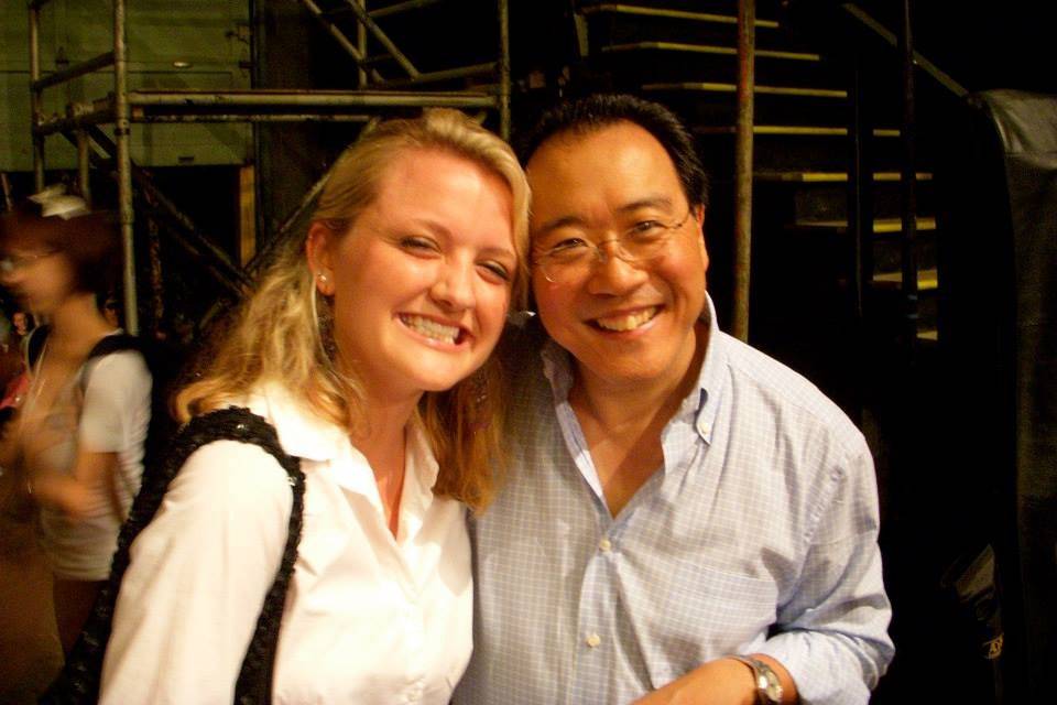 Owner, Megan with Yo-Yo Ma