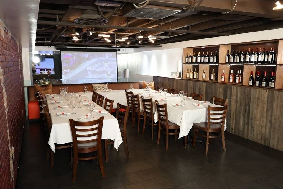 Banquet room big screen