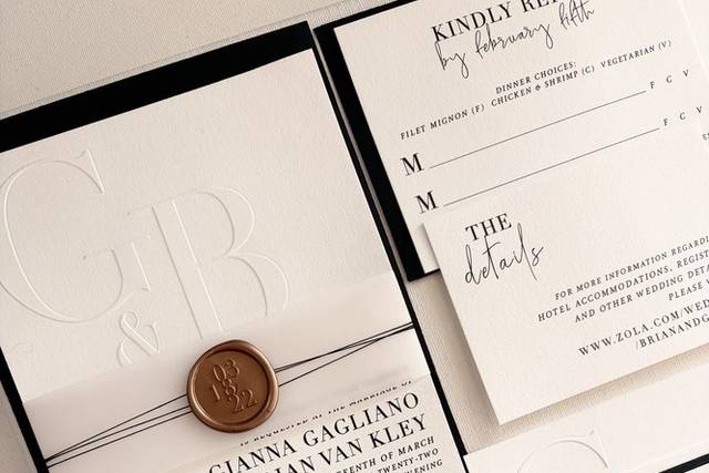 Blind Embossed Monogram
