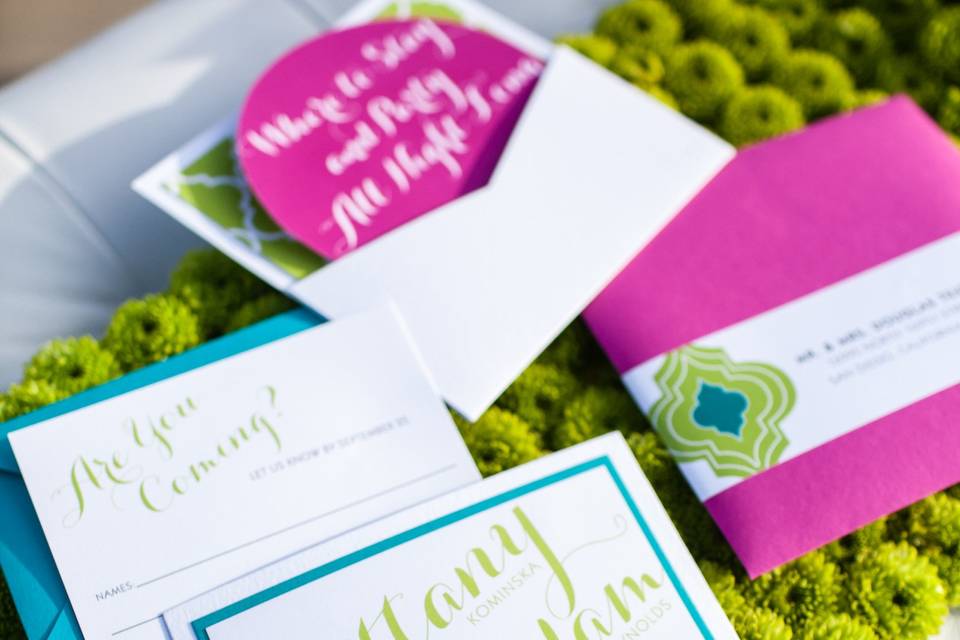 Bright Layered Invite