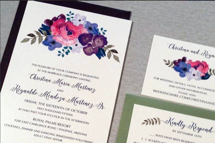 Custom Floral Invite Design