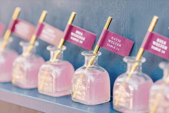 Pink Escort Drink Flags