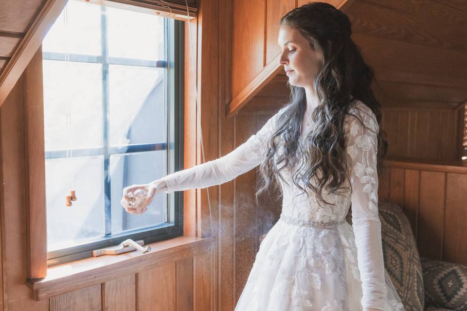 Bride Getting Ready