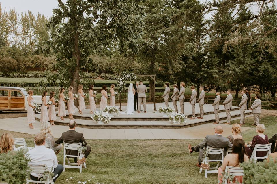 Ceremony in the amphitheater