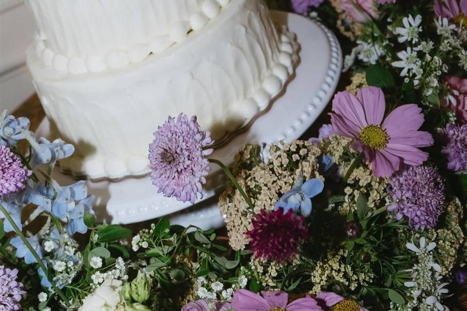 Three-tier wedding patticake