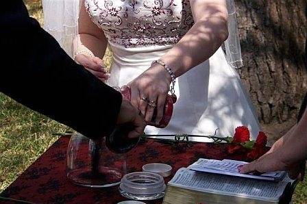 The Sand Ceremony which unites the Two as One.