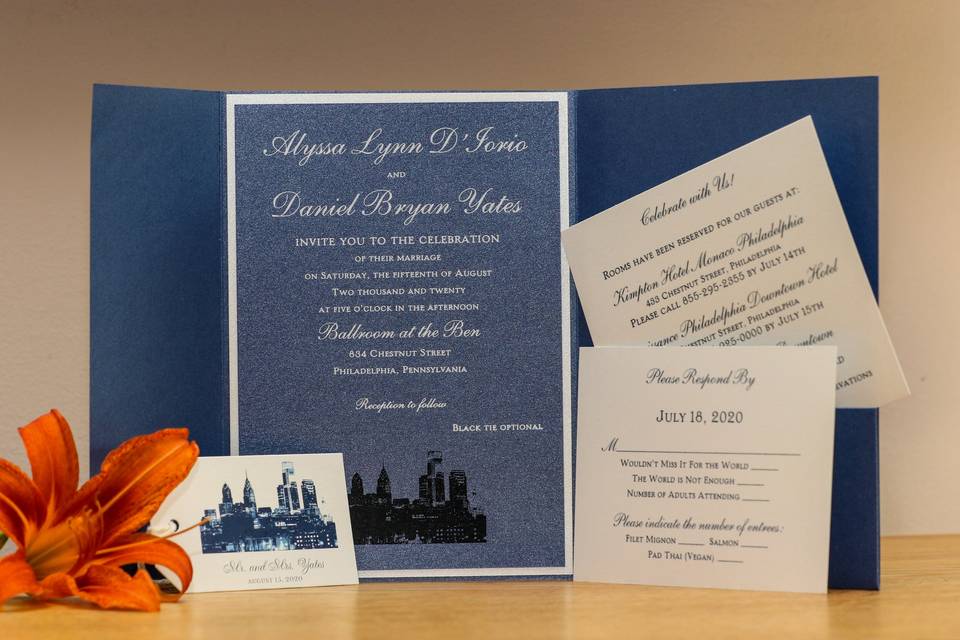 Dom Pérignon Bespoke Invitation Cards - Downey