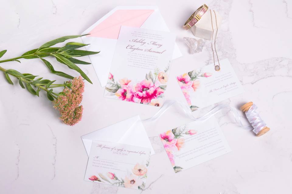 Floral Invitation