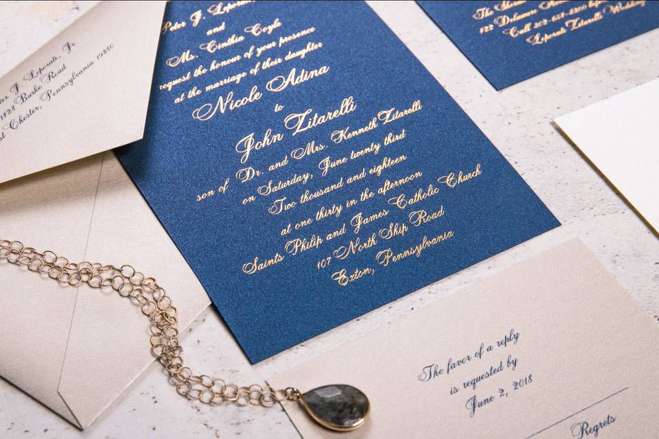 Navy Invitation