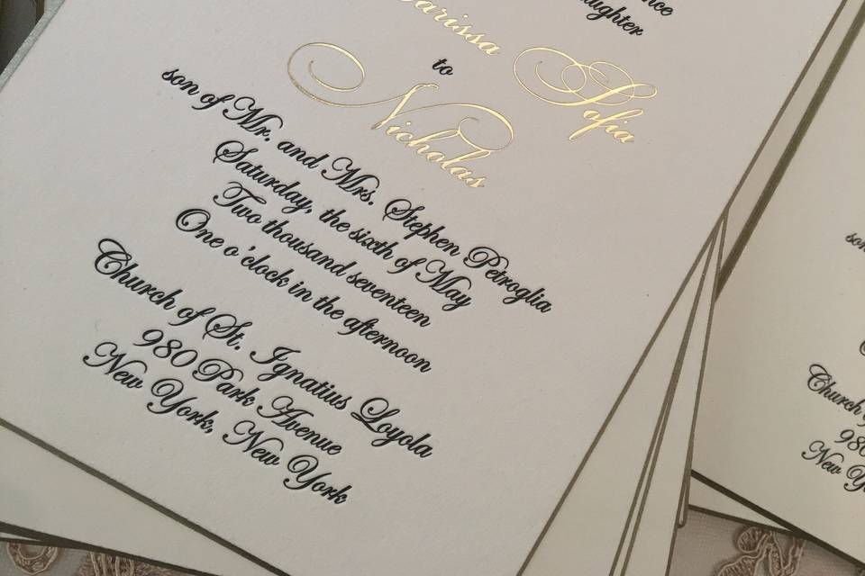 Simple invitation card