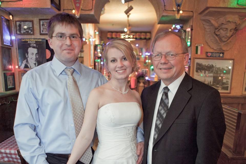 A restaurant wedding