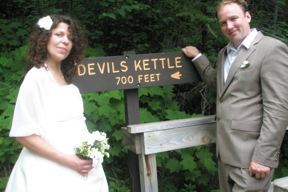 A state park wedding