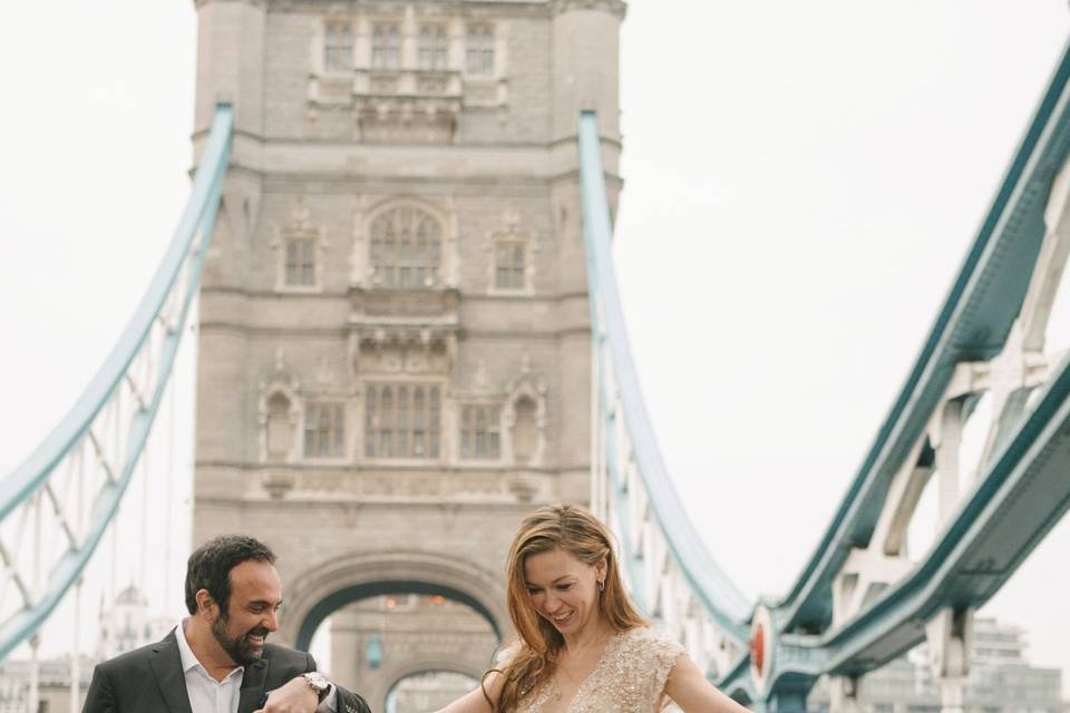 Couple on Tower Bridge