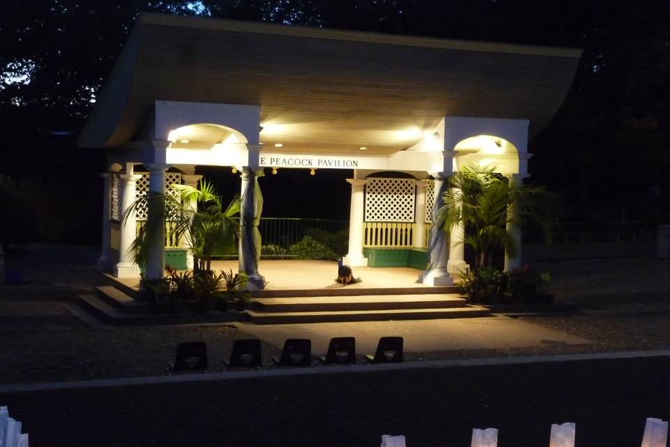 Peacock pavilion stage