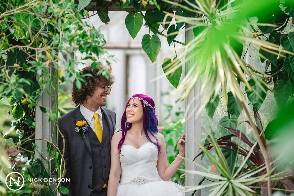 Greenhouse doorway