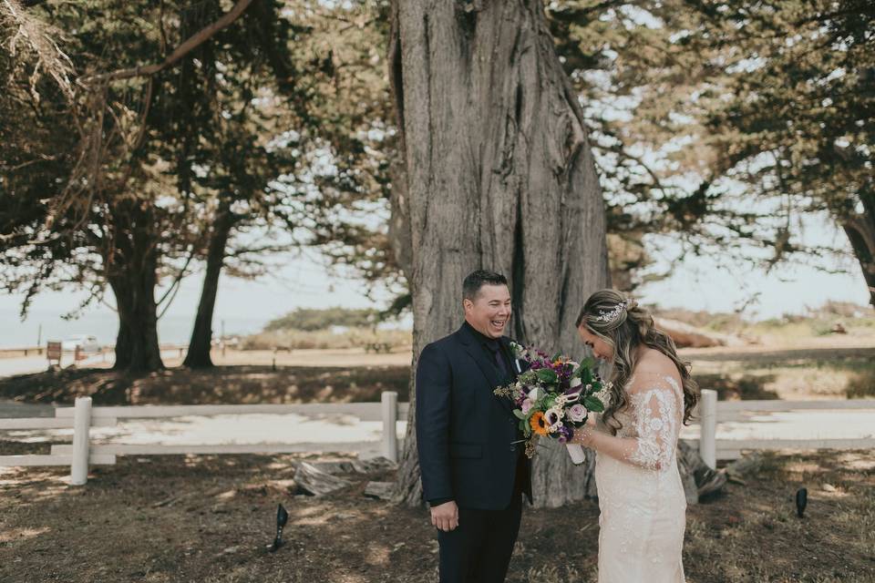 Reading Vows with Ocean Views