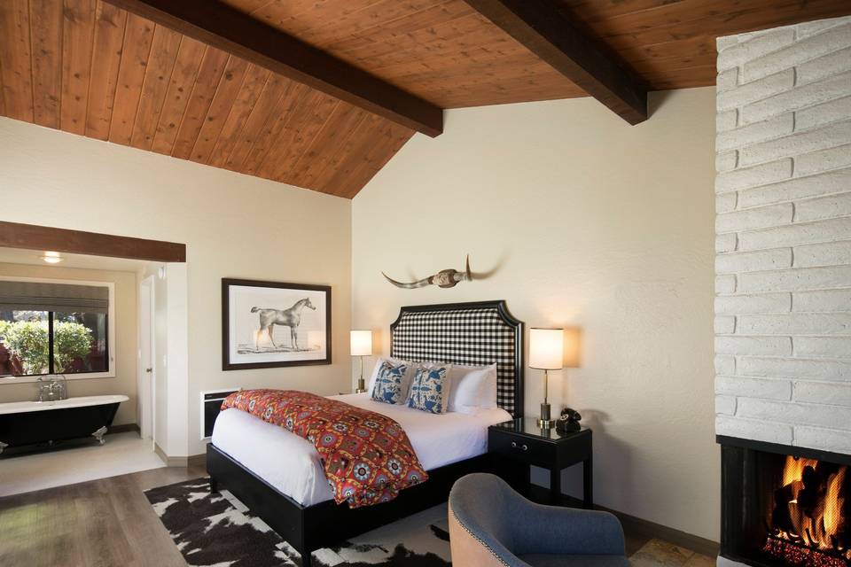 Our ranch-chic guest  rooms