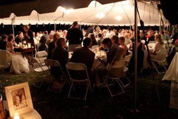 Wedding reception area