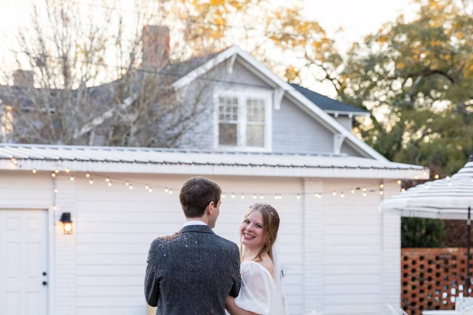 Aisle Exit. Just Married!