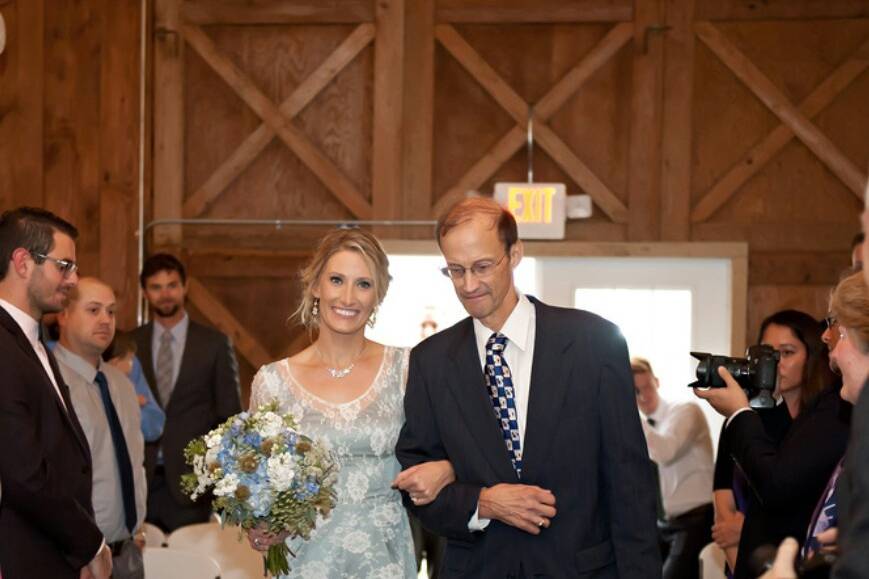 The arrival of the bride