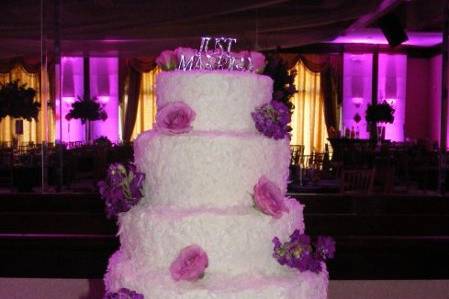 Coconut-covered Wedding Cake