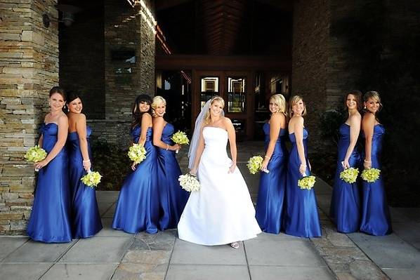 Beautiful Spring Wedding in royal blue at Dove Canyon CC