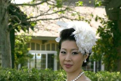 One of Our Beautiful Eco Friendly Brides with Organic Flowers And Hemp Silk Gown