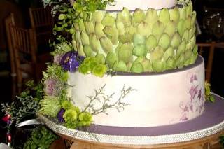 Artichoke Cake with flowers