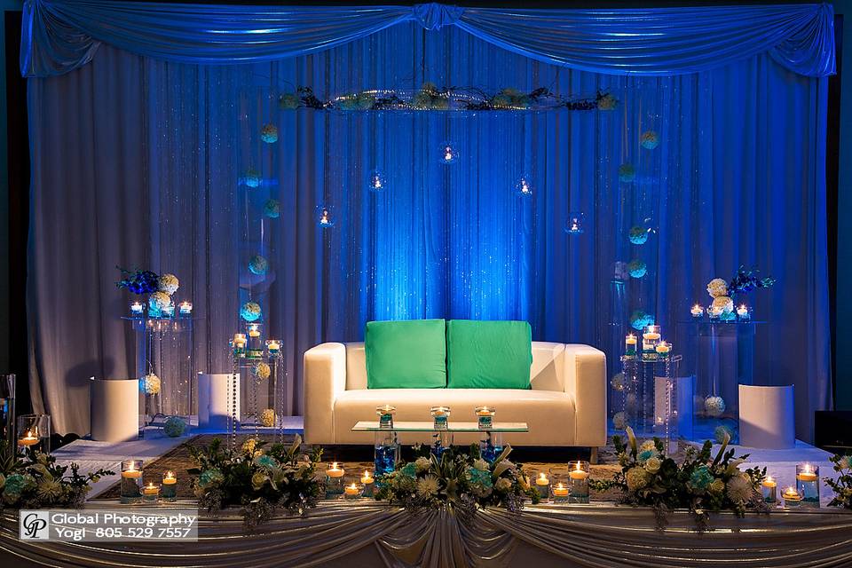 lounge look stage decoration at the reception