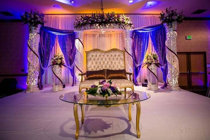 stage décor for reception