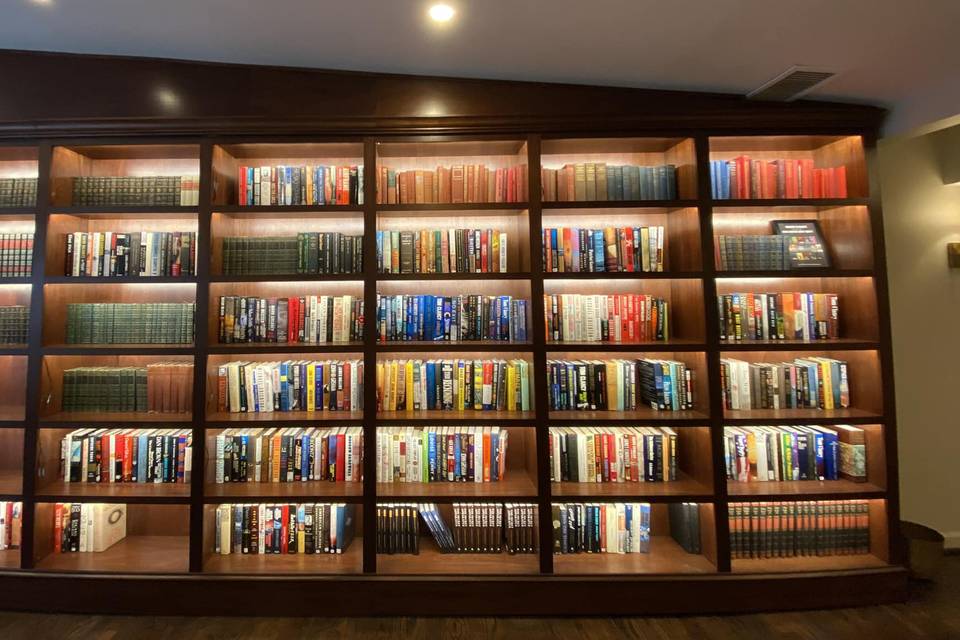Restaurant bookshelf