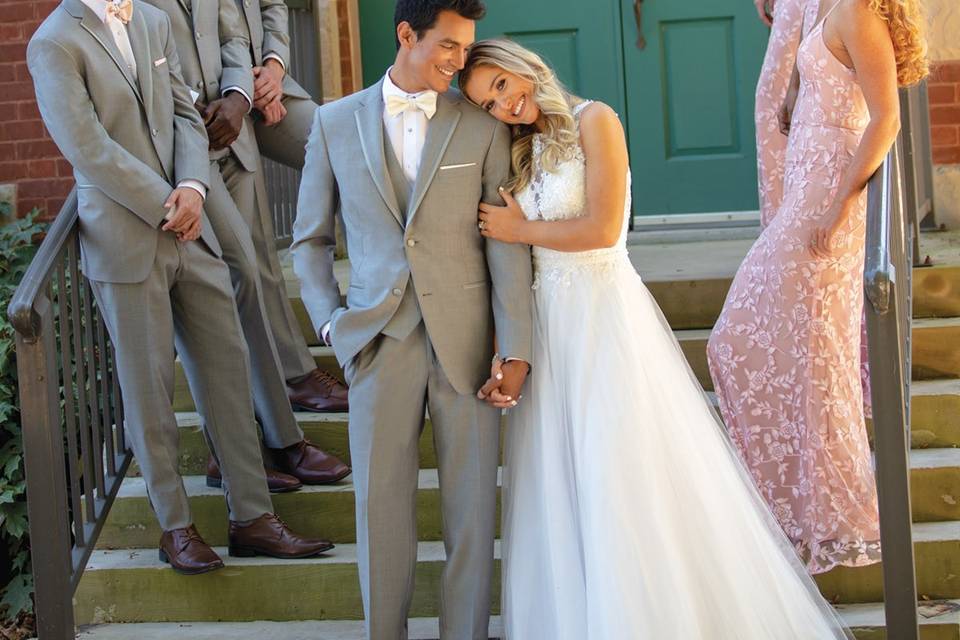 Light Grey Wedding Tuxedo KC