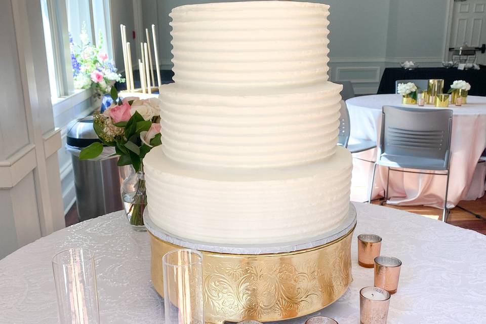 Textured White Cake
