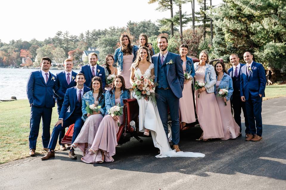 Wedding party in New Hampshire