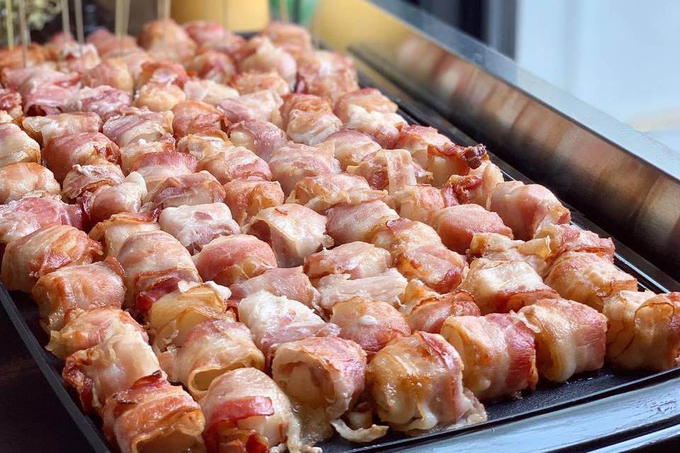 Bacon wrapped scallops