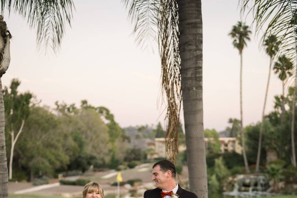Couple on golf course