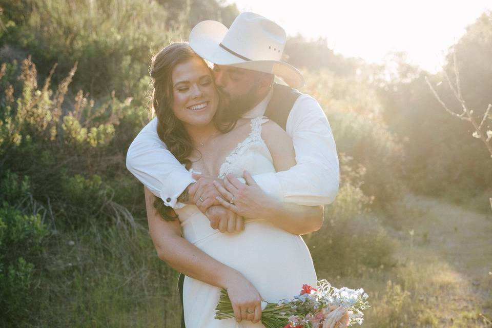 Couple in a field