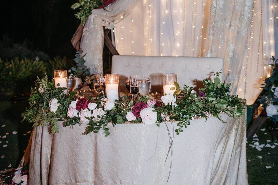 Sweetheart table
