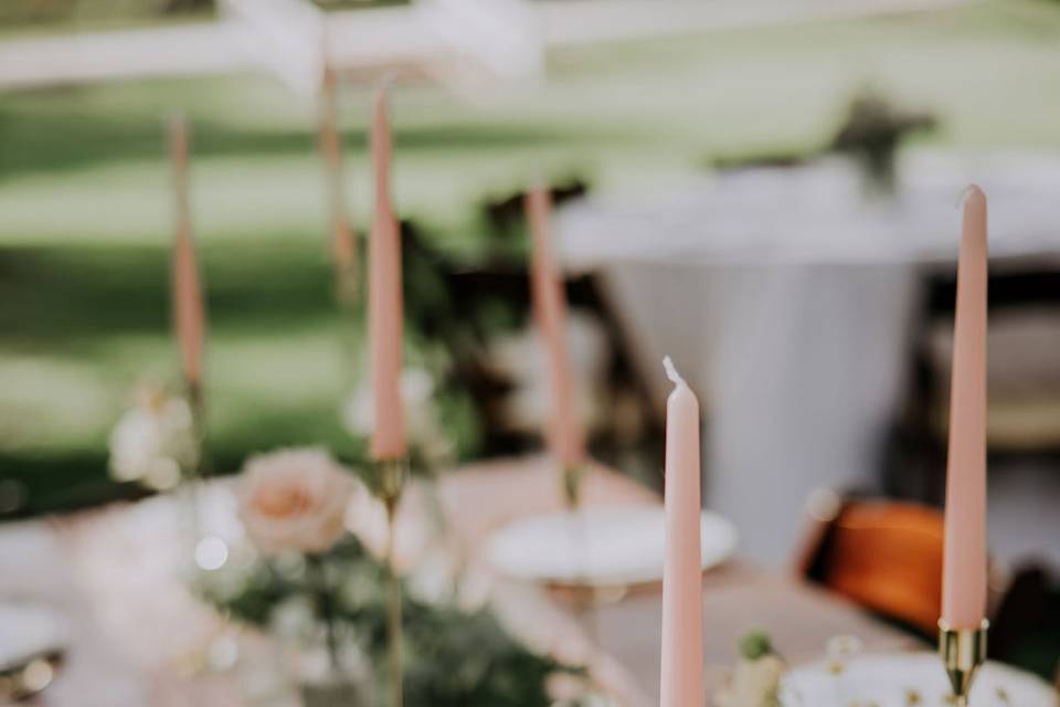 Farm Table Set Up-Pink