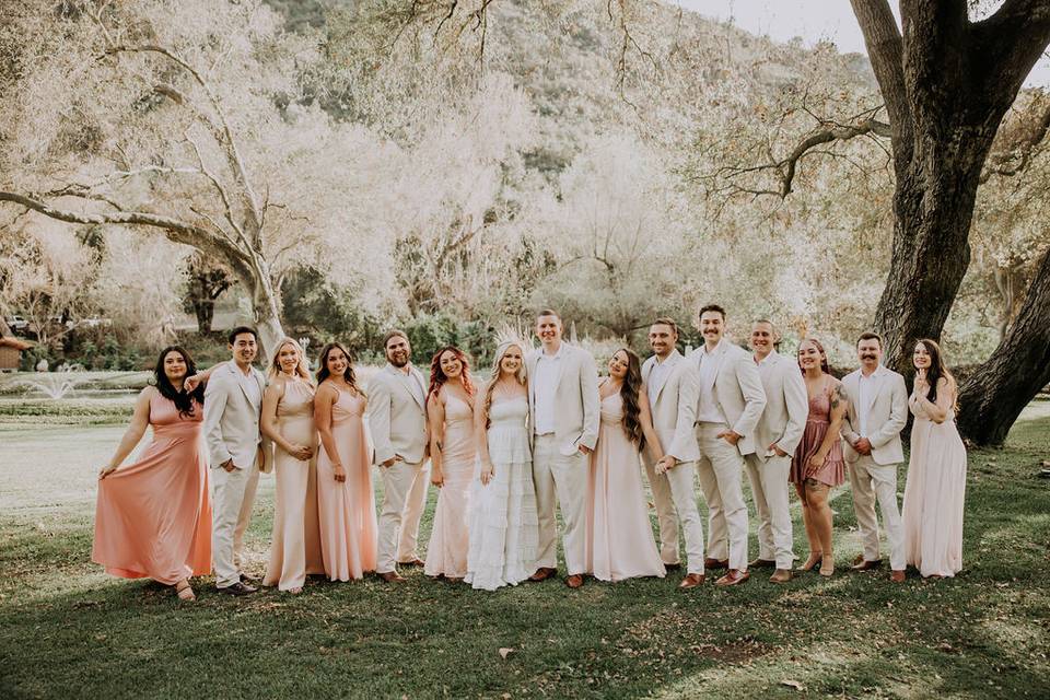 Example of a Bridal Party