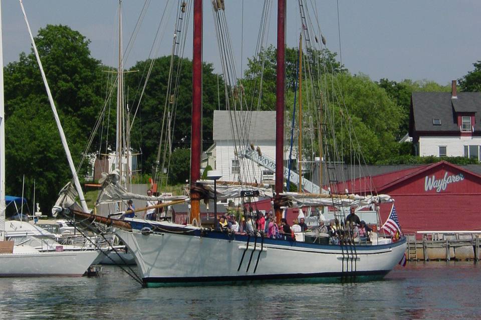 At the dock