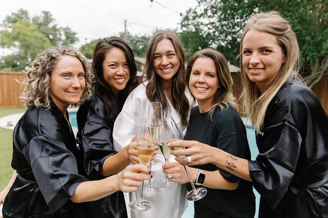Bridal spray tan party