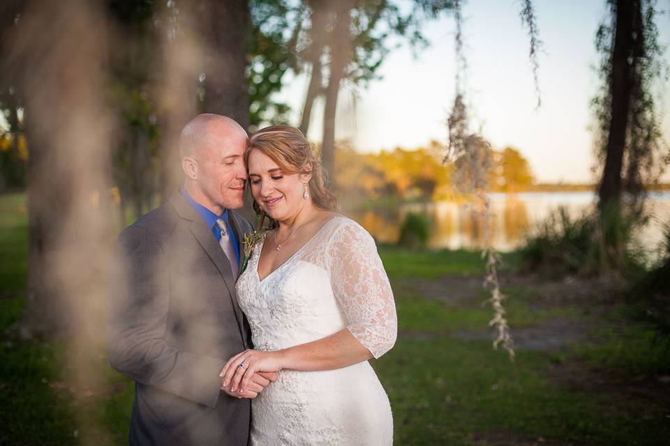 Bride and groom portrait