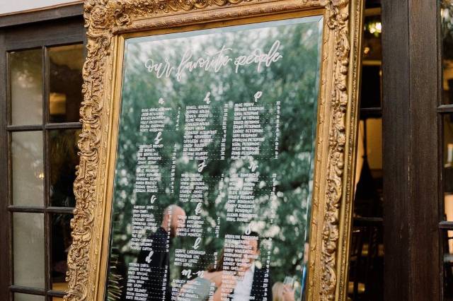 Gold Mirror Seating Chart