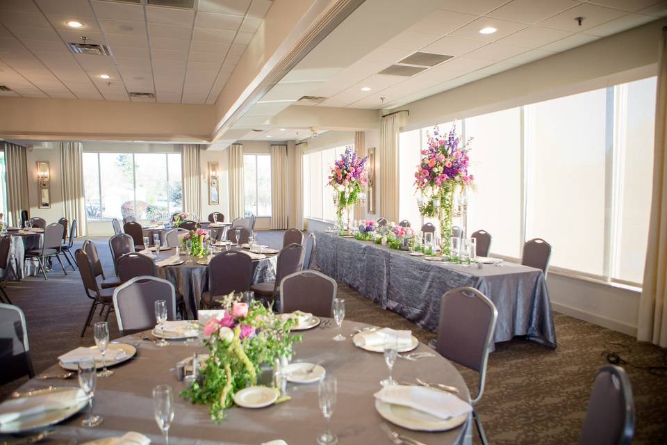 Indoor table setup