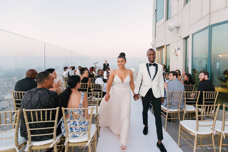 Rooftop wedding