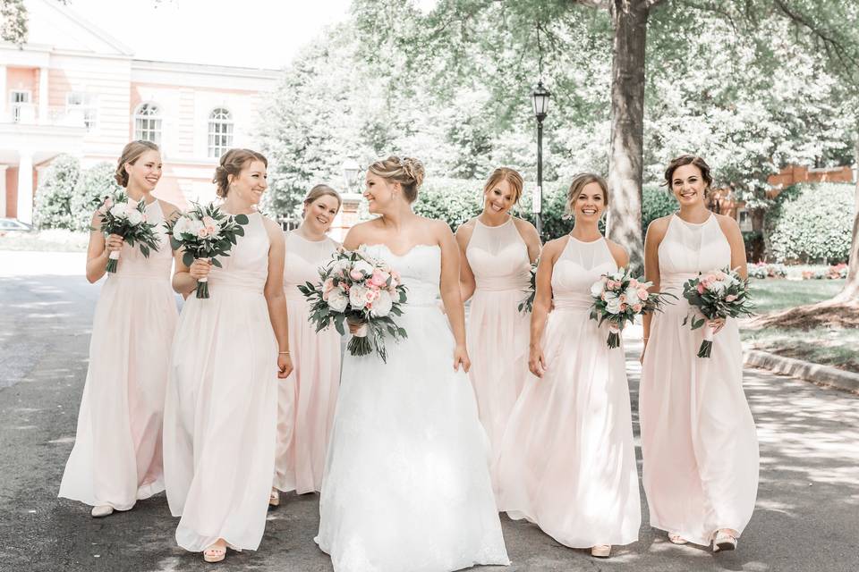 Bride and friends