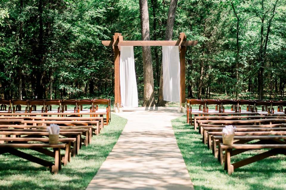 Ceremony area in May
