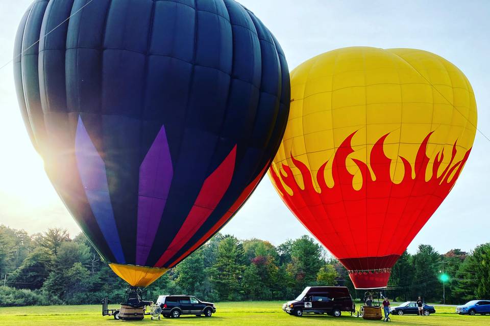 First hot air balloon ceremony