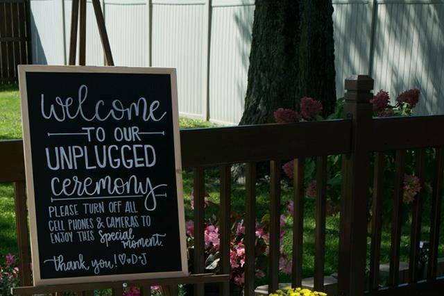 Wedding sign